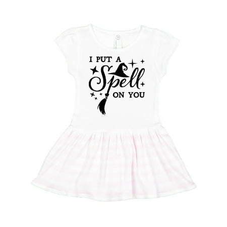 

Inktastic I Put a Spell on You- Halloween magic Gift Toddler Girl Dress