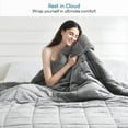 thumbnail image 5 of Anjee Weighted Blanket for Adults, Ultra Soft Fleece & Sherpa Reversible Heavy Blanket for Bedroom, Ideal for Restful Sleep, 15 lbs 60"x80" Gray, 5 of 10