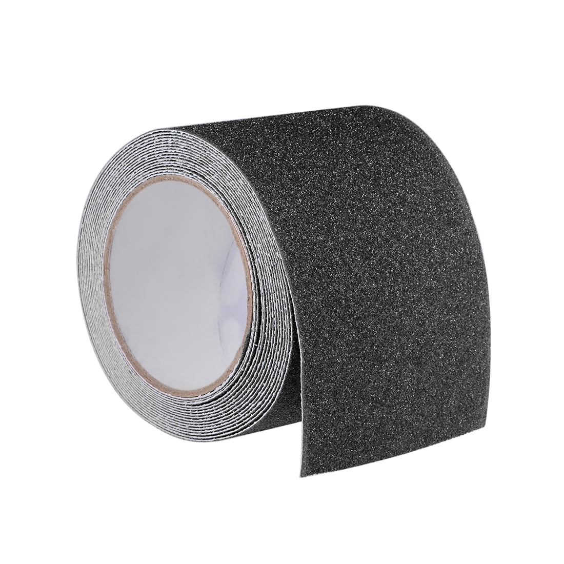 Uxcell Anti Slip Grip Tape 80 Grit Frosted Surface PVC Warning Tape Waterproof for Stairs Walkways 16 Ft x 4 Inch Black