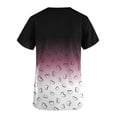 thumbnail image 4 of Aofany Women Scrubs Tops with Pocket Short Sleeve V-neck Nurse Tops Printed Working Uniform Blouse Working Tops, 4 of 4