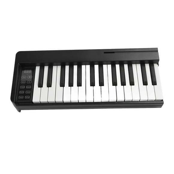Piano Electrónico de 61 Teclas, Teclado Portátil, Teclado de Piano Plegable para Principiantes