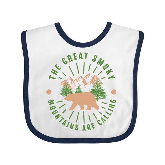 Inktastic The Great Smoky Mountains Are Calling Boys or Girls Baby Bib