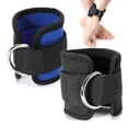 thumbnail image 5 of 2Pcs Sport Ankle Strap Gym For Cable Machines Buttocks And Leg Weights Exercises (Black), 5 of 5