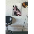 thumbnail image 3 of Epic Graffiti 'Zebra, Red Love Hearts' by Fab Funky Canvas Wall Art, 18"x26", 3 of 3