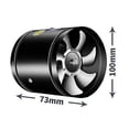 thumbnail image 2 of Ventilador de escape de tubo suyoo Metal, 2 of 4