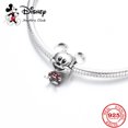 thumbnail image 2 of New 925 Sterling Silver Mickey Minnie Vinnie Charm of ley 925 Chain Beaded Fit Original Pandora Bracelet DIY Ladies Jewelry, 2 of 5