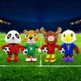thumbnail image 4 of 2026 Soccer Fan Mascot Plush Keychain Set, Cute Multi-Color Cartoon Key Rings for Keys, Backpacks and Bags, Soft Cotton Souvenir Gift for Sports Fans, 4 of 9