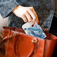 thumbnail image 6 of PU Leather Zipper Card Case Credit Card Holder Small Wallets Blue Sea Turtle Pattern, 6 of 7
