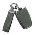 thumbnail image 6 of Compatible with Toyota Key Fob Cover with Keychain Leather Key Case Protector for 2018-2022 Camry RAV4 Highlander C-HR Prius Corolla Avalon GT86 Smart Key Keychain, 6 of 7