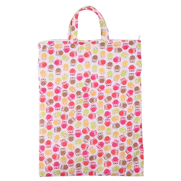 Bolsa impermeable, húmeda y seca, de gran capacidad, de tela, reutilizable, lavable, organizador de pañales H16