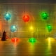 thumbnail image 4 of Guirnalda de luces LED navideñas de caramelo, 1,5 m, multicolor, pequeñas luces colgantes | Tira de luces decorativas navideñas con forma de caramelo para exterior e interior | Decoración festiva, 4 of 6