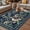 Lake Blue, variant on Navy Blue Flowers Outdoor Rug for Patio/Deck/Porch, Non-Slip Large Area Rug 4 x 6 Ft, Spring Floral Elegant Pastoral Botanical Indoor Outdoor Rugs Washable Area Rugs, Camping Rug Carpet Runner