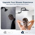 thumbnail image 4 of Brazo de ducha BRIGHT SHOWERS de 33 cm en forma de S, negro mate, 4 of 8