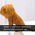 thumbnail image 4 of OULII Costume de Flanelle Dorée en Forme de Lion pour Chien Chat Séances Photo, 4 of 7