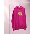 thumbnail image 3 of Vintage Sun Moon Daisy Hoodie Women -Image by Shutterstock, Female 4X-Large, 3 of 4