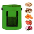 thumbnail image 2 of Bolsas de cultivo, paquete de 2 bolsas para plantar, macetas de tela, bolsas de tela transpirables de primera calidad para contenedor de patatas/plantas con asas y ventana de velcro Xemadio 2033351-1, 2 of 9