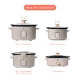thumbnail image 5 of Beautiful 2.5 Qt Dip and Serve Manual Slow Cooker, Porcini Taupe by Drew Barrymore, 5 of 11
