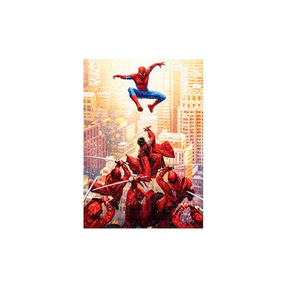 5D DIY Superhero Diamond Painting Kit with Full Drill Crystal Rhinestones for Beginners Wall Art Decor 12x16 Inch