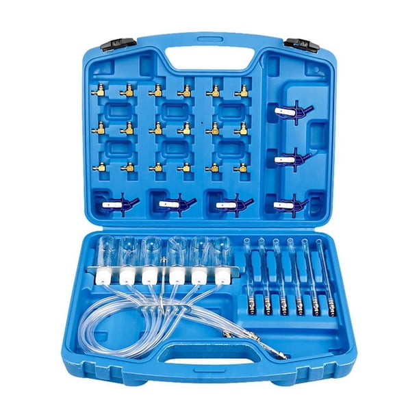 Probador de Flujo del Inyector Adaptador Common Rail Herramientas de Detección de Retorno de Aceite Medidor de Flujo Adaptador de Prueba Set