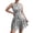 Black, variant on Cocktail Dresses for Women Crew Neck Casual Sleeveless Printed Tunic Pleated Semi Formal Floral Mini Dress for Spring Summer Black S-2XL