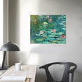 thumbnail image 4 of Nawypu Monet Canvas Wall Art - Water Lilies Poster - Monet Prints - Landscape  Reproduction - Cool Wall Decor for Living Room Bedroom Office, 4 of 5