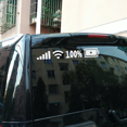thumbnail image 1 of Wifi Battery Level Mark  Car Vinyl Stickers Decals Car Rear Windshield Body Auto Funny Sticker Silver White Reflective Type AOX, 1 of 4