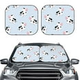 thumbnail image 2 of Haiem Cute Farm Cow Car Windshield Sun Shade (2 Pieces) Foldable Windshield Sun Shade Car Accessories for Truck SUV Pickup-Small, 2 of 7