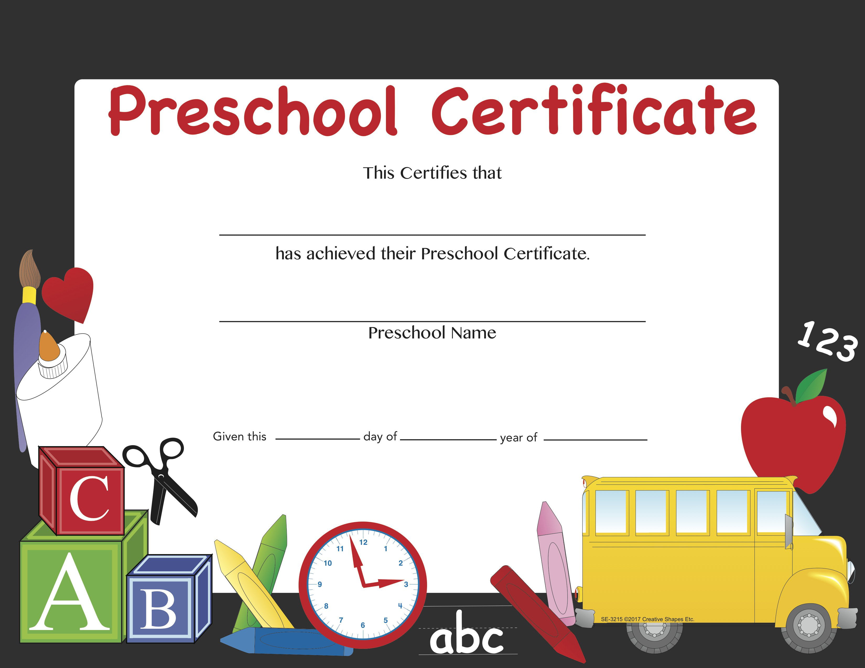 recognition certificate preschool certificate walmartcom walmartcom