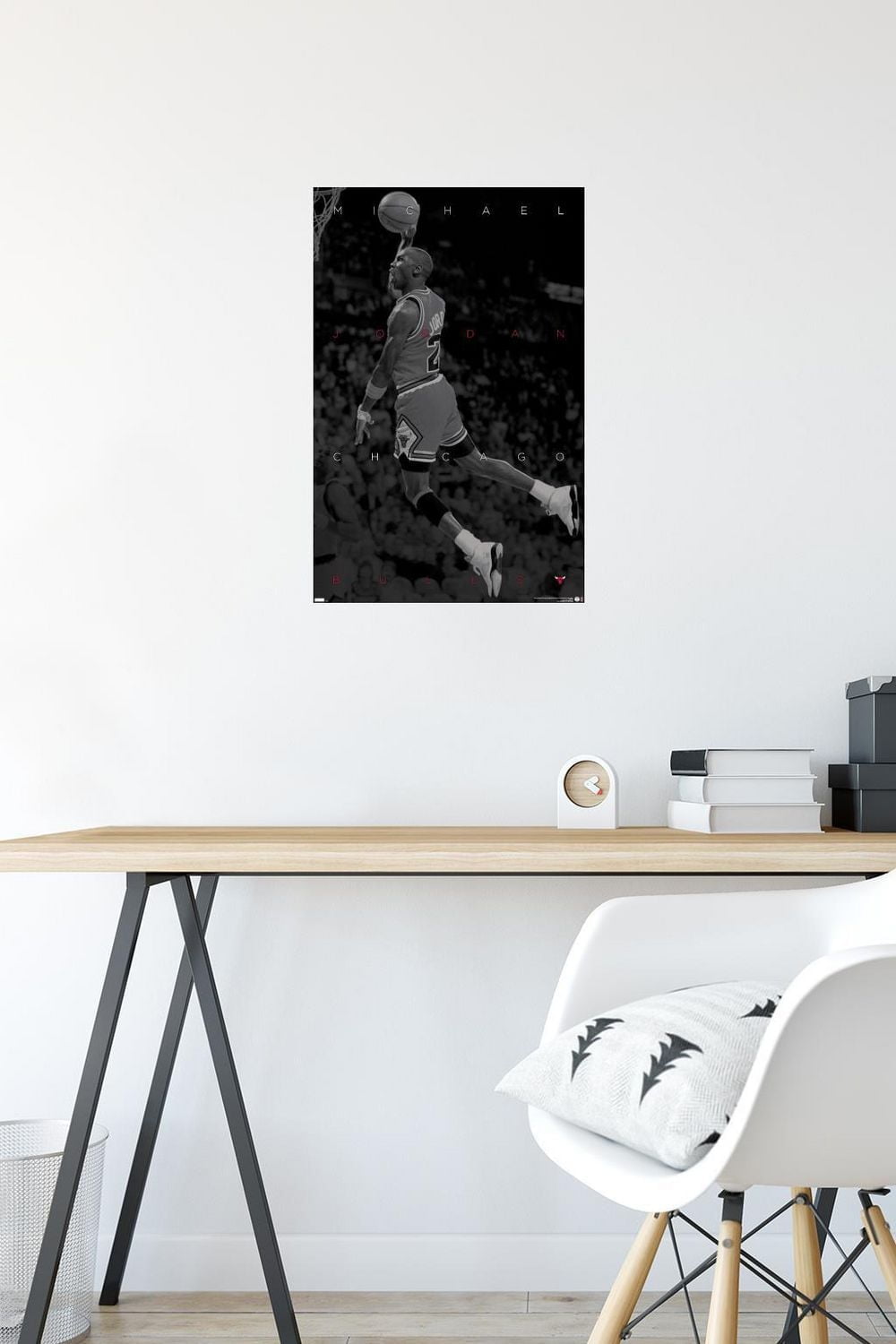 Michael Jordan - Black and White Wall Poster