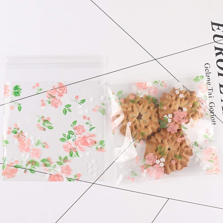 100pcs Cute Plastic Candy Bags With Bottle Design - Treat Bags For Cookies, Chocolates, Party Favors (7x10 Cm)