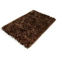 Mainstays Performance Bath Rug, Brown, Shiny Chenille Top, Memory Foam