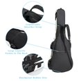 Black & White Poodle Dogs Acoustic Guitar Bag with 2 Pockets Adjustable