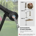 thumbnail image 4 of 10FT Cantilever Patio Umbrella with Cover, Crank Tilt Offset Hanging Umbrella, Sun Shade with Air Vent & Ruffled Edge for Garden, Pool, Deck, 4 of 10