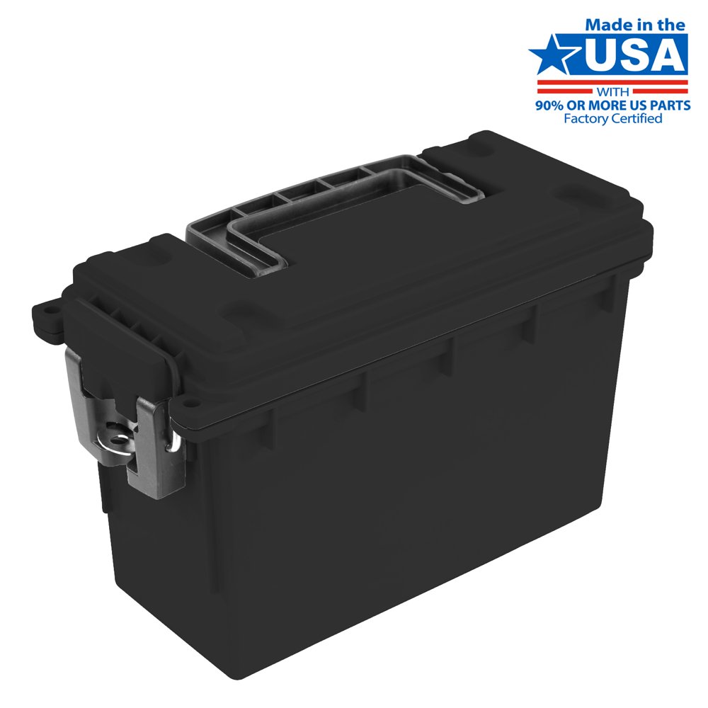 Hyper Tough Black Locking and Stacking Utility Box