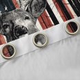 thumbnail image 4 of Manfei Woodland Moose Blackout Curtains,Vintage American Flag Curtains Pack of 2 (42x84 Each), 4 of 7