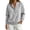 Grey, variant on Oversized Sweaters for Women Trendy Button down Sweatshirts Casual Snap V-Neck Long Sleeve Pullover Fall Travel Tops Grey S