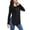 Black, variant on BUENOS NINOS Women's Long Sleeve Tops Tunic Casual Fall Shirts T Shirt Loose Blouse with Side Split