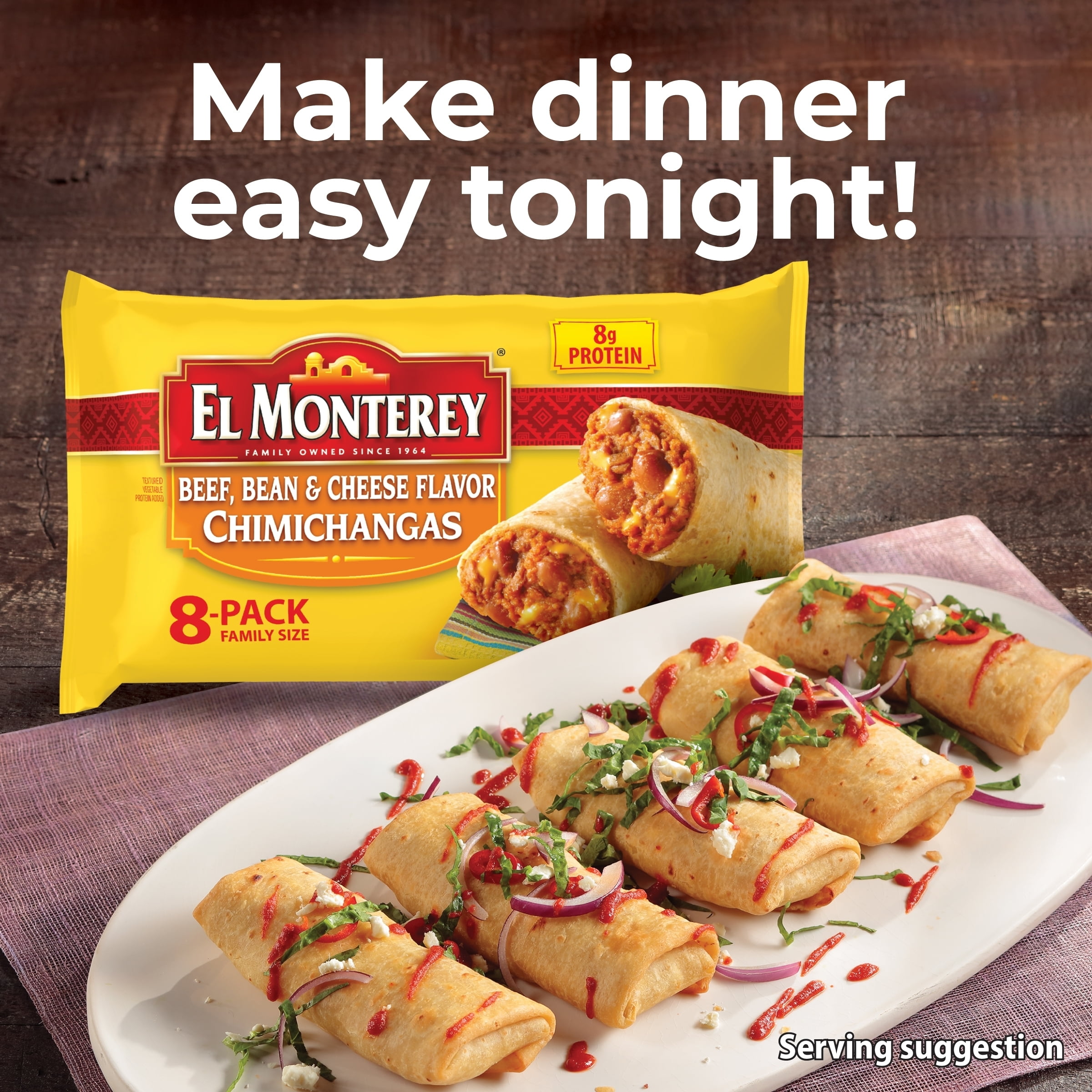 El Monterey Chimichangas - 5.62 lb. box - Sam's Club