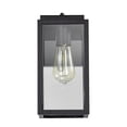 thumbnail image 3 of 2 Pack Dusk to Dawn Sensor Outdoor Wall Light, Waterproof Outdoor Wall Lamps Porch Lights Wall Lantern, Wall Sconce with Seeded Glass,Matte Black, 3 of 10