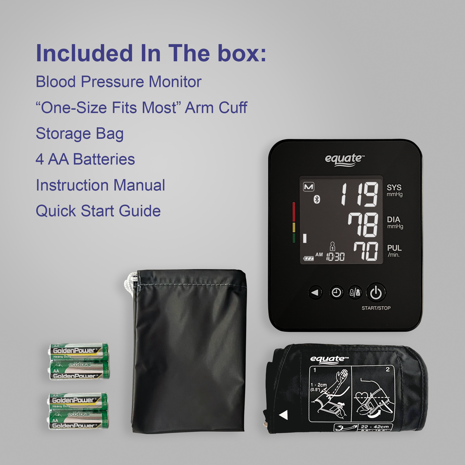 Equate BP-6000 Upper Arm Blood Pressure Monitor with Bluetooth photo 5