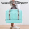 thumbnail image 4 of Petate Impermeable Del Gimnasio, Bolsa Deportiva Separada En Seco Y Húmedo Con Compartimento Para Zapatos, Bolsa De Viaje De Gran Capacidad, Bolso De Entrenamiento Duradero Bolsa, 4 of 7
