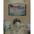 thumbnail image 3 of American Flag Outdoor TV Cover 52 to 55 Inch Weatherproof, 4th of July Forest Independence Day 600D Oxford TV Covers with Waterproof Zipper, Outside Flat TV Screen Protector Size 52"W x 19"H x 4.5"D, 3 of 7