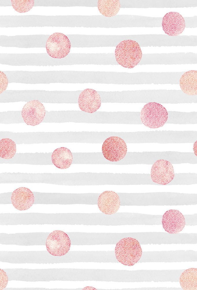 Baby Pink Polka Dot Background