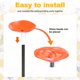 thumbnail image 4 of Uxcell 1-Pack Estación de Riego para Abejas, 30cm/11.8 Pulgadas Baño de Resina para Jardín, Colorido Cuenco de Baño de Mariposas para Decoración al Aire Libre/Jardín/Campo [Naranja], 4 of 6