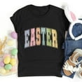 thumbnail image 4 of Maean Women Easter Shirts Funny Graphic Short Sleeve Crewneck Tshirts Ladies Cute Pullover Tops, 4 of 6