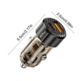 thumbnail image 3 of 60W USB-C And USB-A Fast Car Charger Two Ports Are Compatibles With Different Devices Car Mounted Conversion Charging Connector Fast Charging Car Charger, 3 of 6