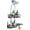 Black with Toothbrush, variant on Adjustable Shower Caddy Hanging, Extended Length Organizer Over Shower Head, 3 Tier Long Neck Shower Rack with Soap Holder for Large Storage, Black