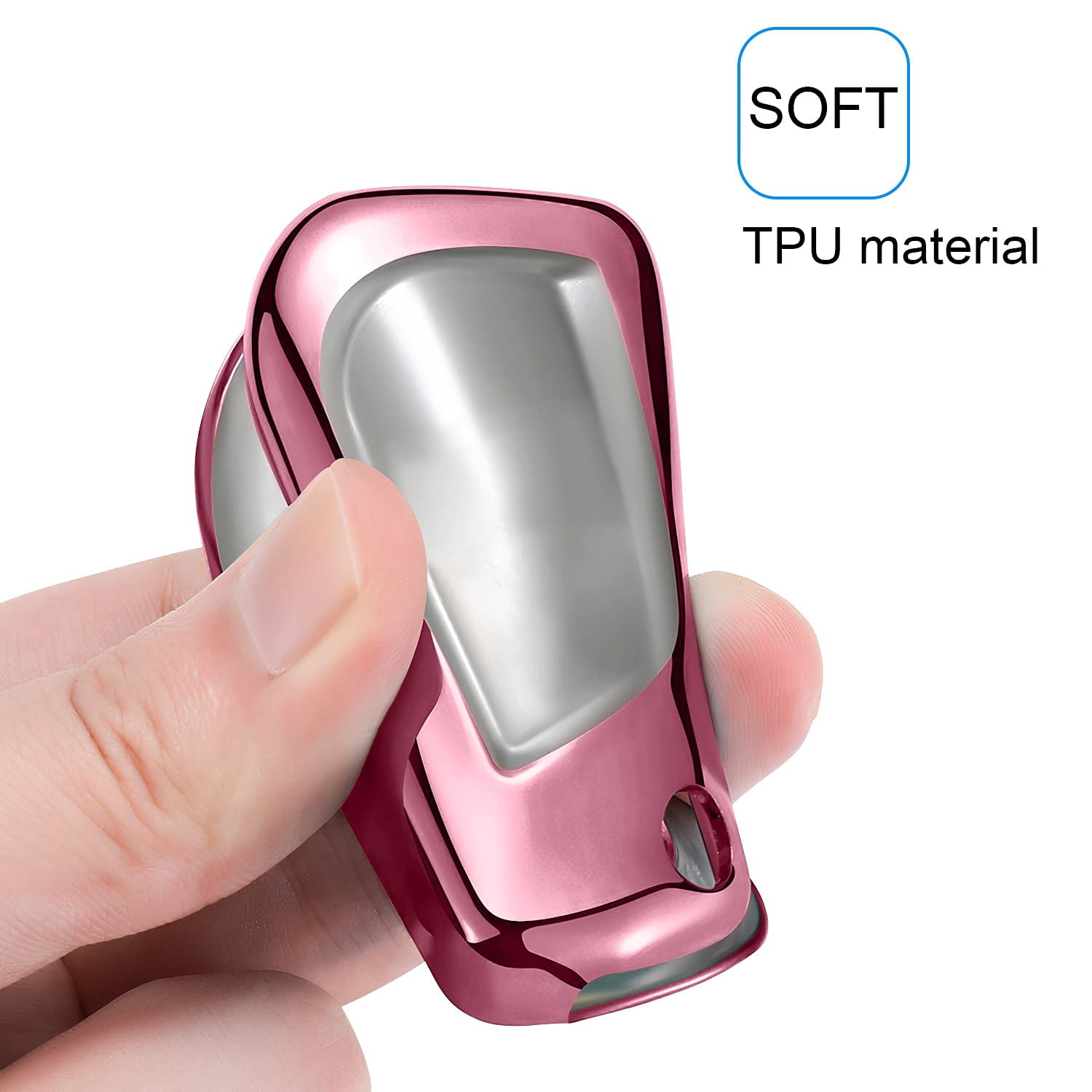 for Toyota Key Fob Cover Compatible with Toyota Fortuner tundra Camry RAV4 Highlander Corolla Smart Key