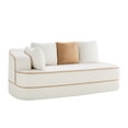 thumbnail image 2 of LiviNest Modular Sectional Sofa with Pillows: Premium Teddy Velvet Fabric & No Assembly Required - Ergonomic Design with Adjustable Backrest for Small Studio & Office Reception Areas, 2 of 5
