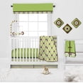thumbnail image 3 of Bacati - Mod Dots/Stripes Green/Yellow/Chocolate Musical Baby Crib Mobile, 3 of 8
